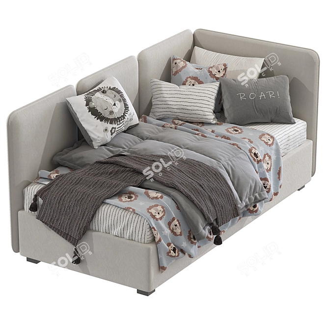 Convertible Bed Sofa with AVOCADO FRAME 3D model image 3