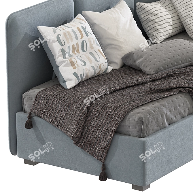 Convertible Bed Sofa with AVOCADO FRAME 3D model image 6