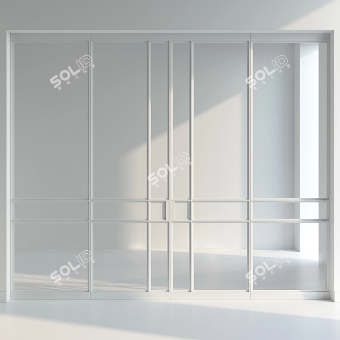 Dual Material Door Set 3D model image 3