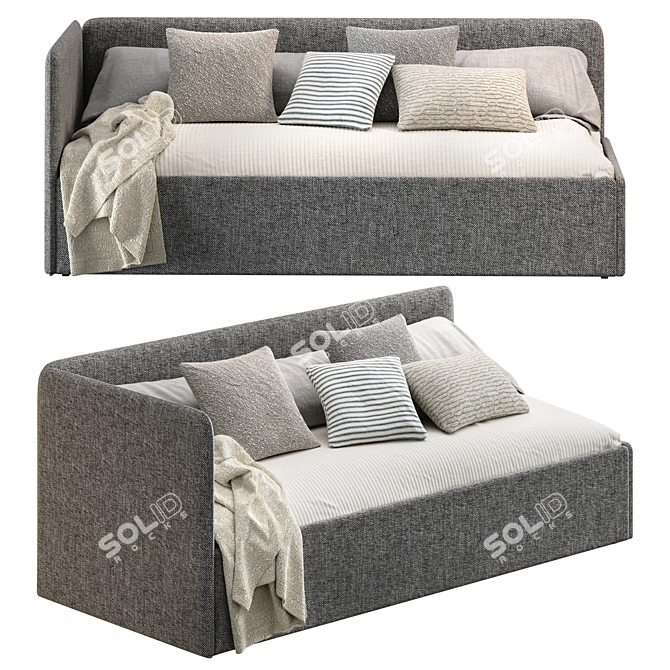 Romack Möbel Gray Rafael Sofa Bed 3D model image 2