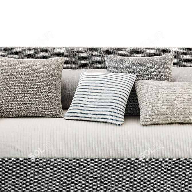 Romack Möbel Gray Rafael Sofa Bed 3D model image 3