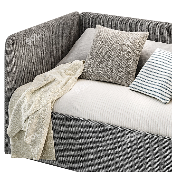 Romack Möbel Gray Rafael Sofa Bed 3D model image 4