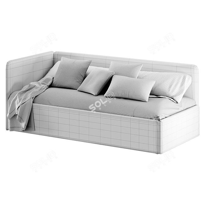 Romack Möbel Gray Rafael Sofa Bed 3D model image 5