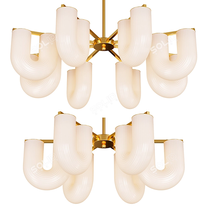 Elegant Chandelier GAUTE 3D model image 1