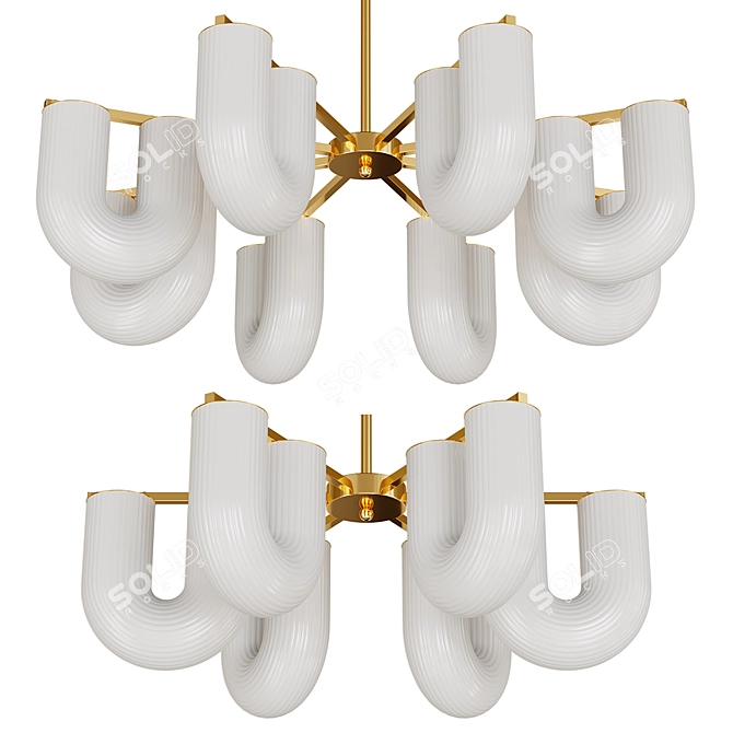 Elegant Chandelier GAUTE 3D model image 2