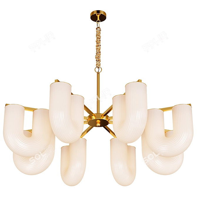 Elegant Chandelier GAUTE 3D model image 3