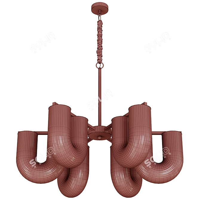 Elegant Chandelier GAUTE 3D model image 5