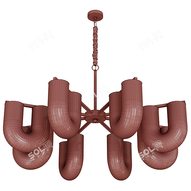 Elegant Chandelier GAUTE 3D model image 6