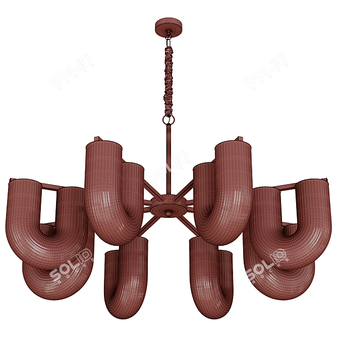 Elegant Chandelier GAUTE 3D model image 7