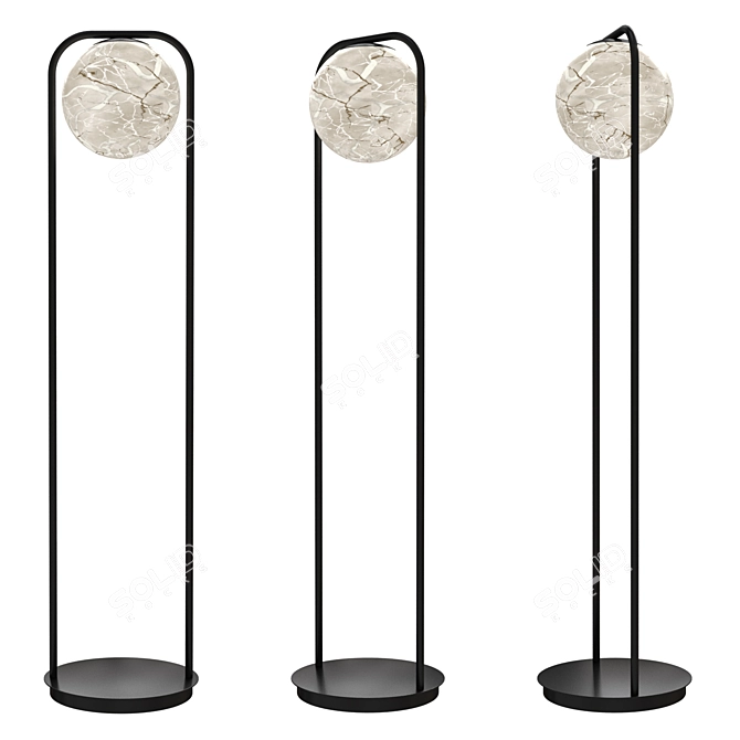 Tribeca Floor Light, Modern Design 3D model image 4