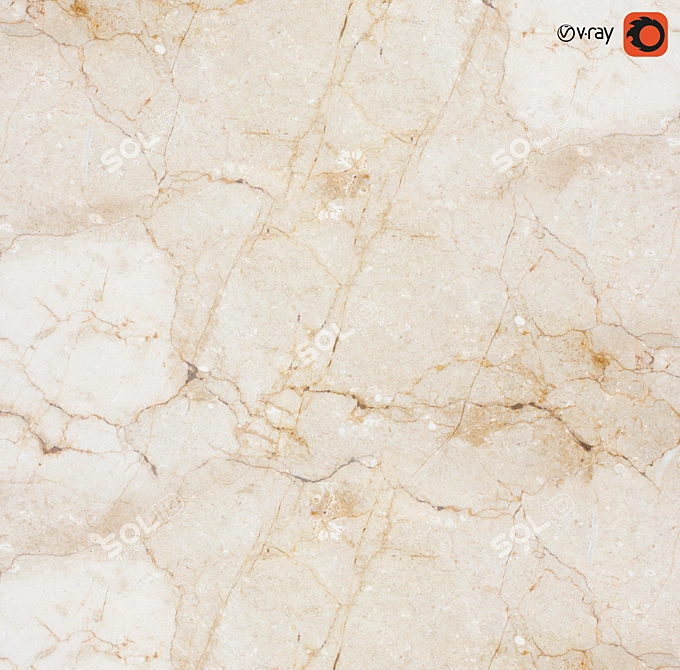  Italian Cream Stone Texture Kit 3D model image 3