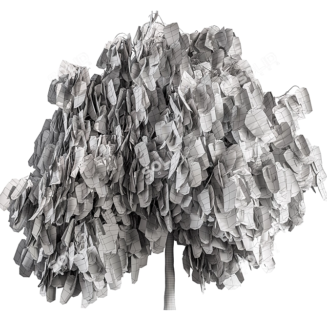 Graceful Weeping Willow Tree Set 3D model image 3