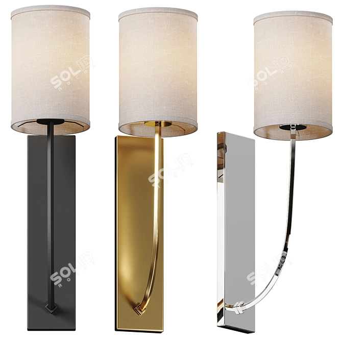 Modern Flair Colton Wall Sconce 3D model image 1