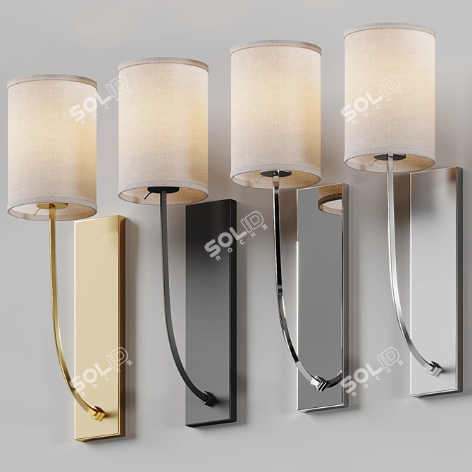 Modern Flair Colton Wall Sconce 3D model image 4