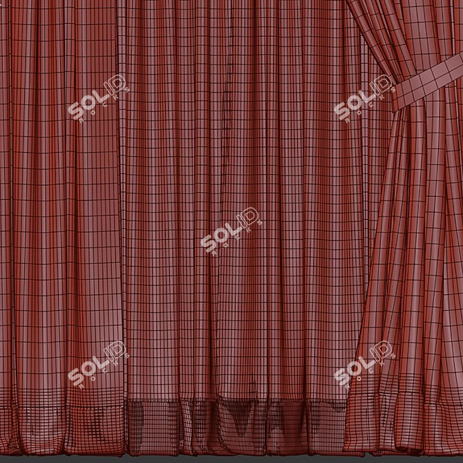 Refined Curtain Design 3D model image 5