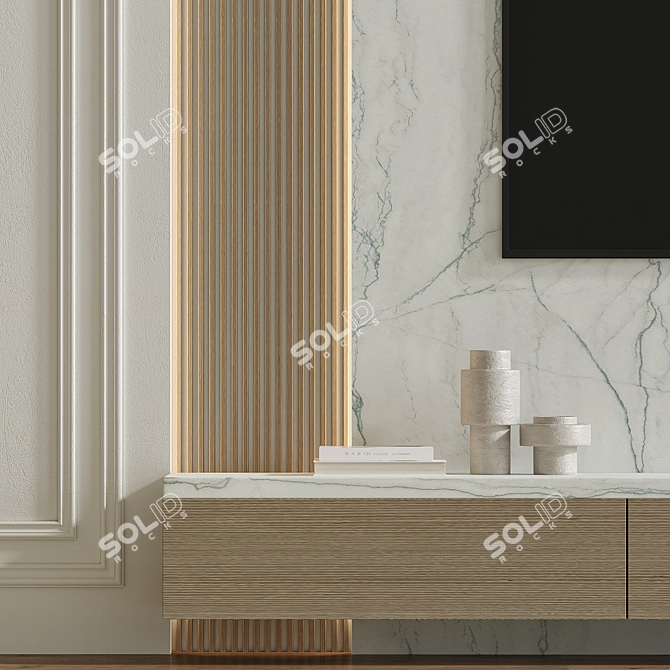 Wall Art Panel Set 72 3D model image 3