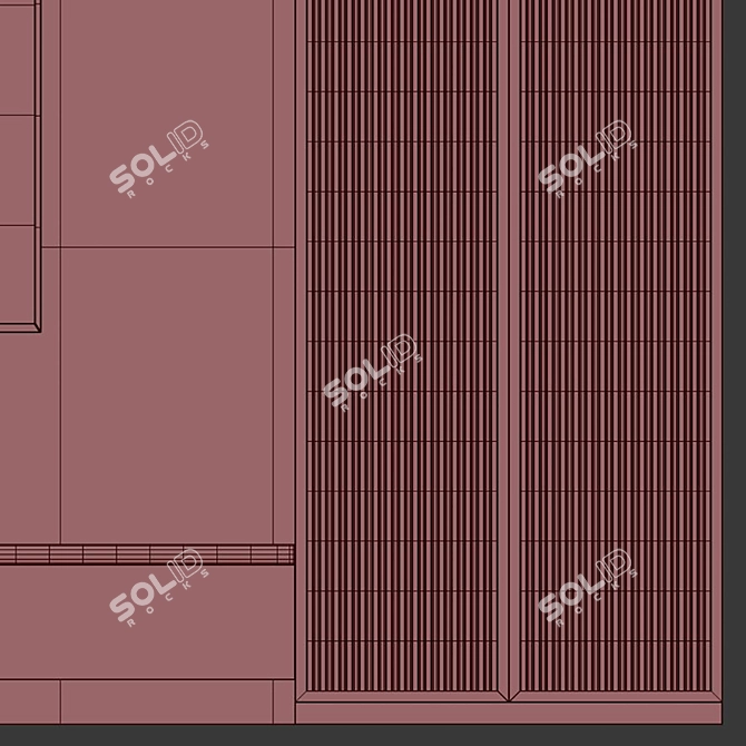 Wall Art Panel Set 72 3D model image 5