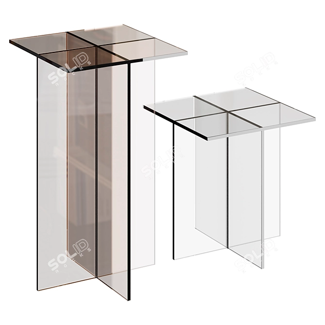 Adjustable Height Exenza Lift Table 3D model image 2