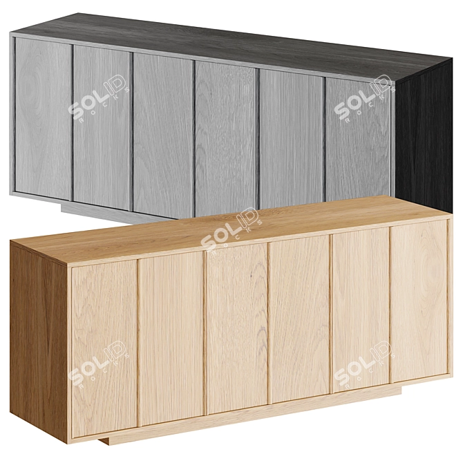 Modern Living Room Sideboard 3D model image 1