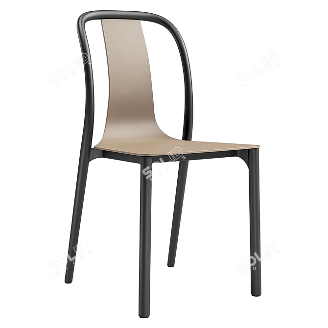 Modern Adam Dining Chair 3D model image 1