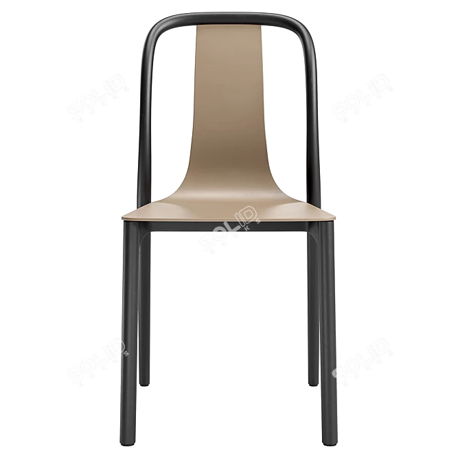 Modern Adam Dining Chair 3D model image 2