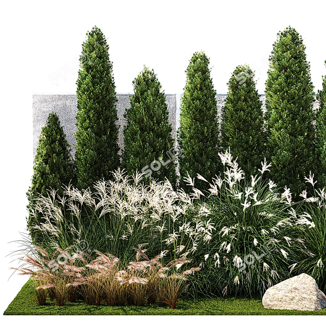 Large Plant Collection for Landscaping 3D model image 2