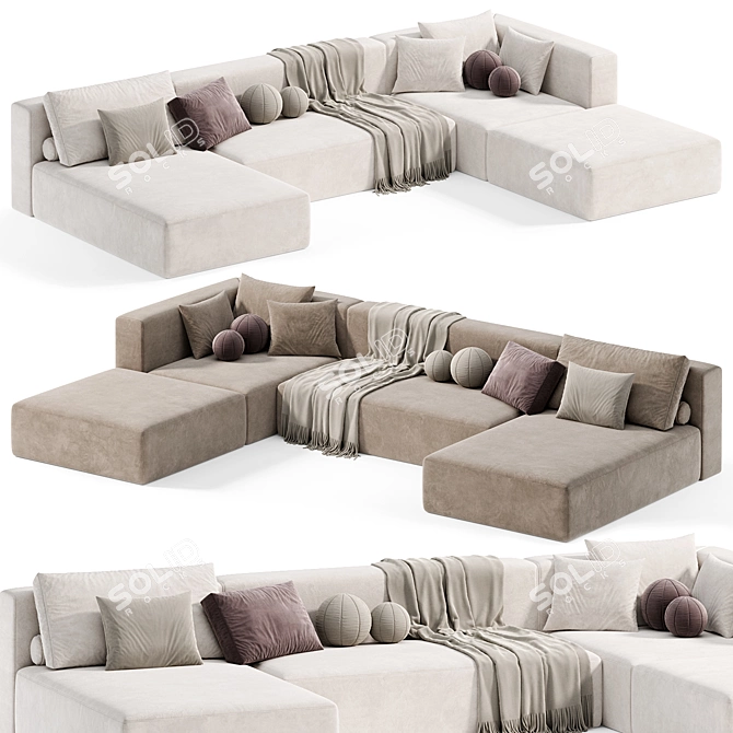 tamamm Modular Sectional Sofa 2015 3D model image 2