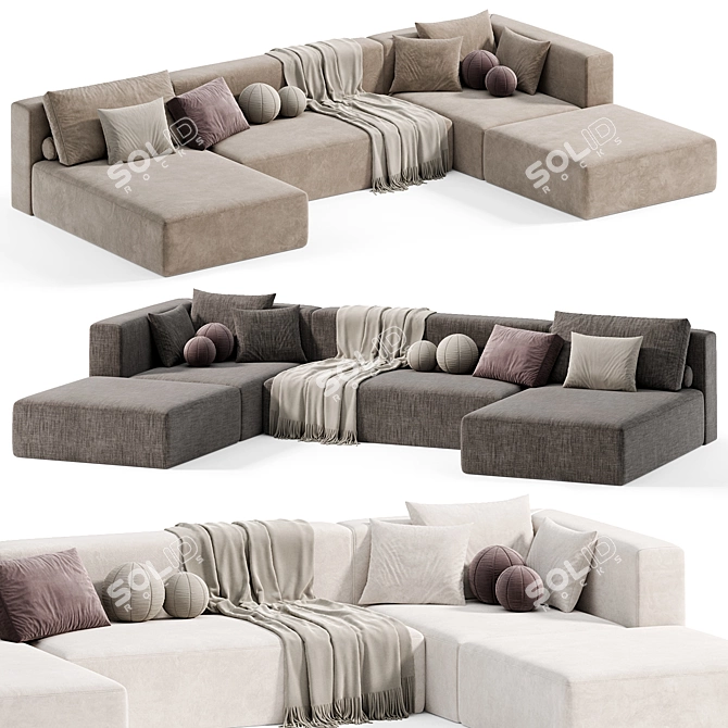 tamamm Modular Sectional Sofa 2015 3D model image 3