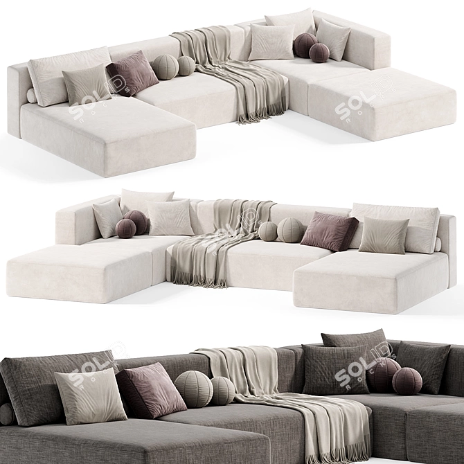 tamamm Modular Sectional Sofa 2015 3D model image 4