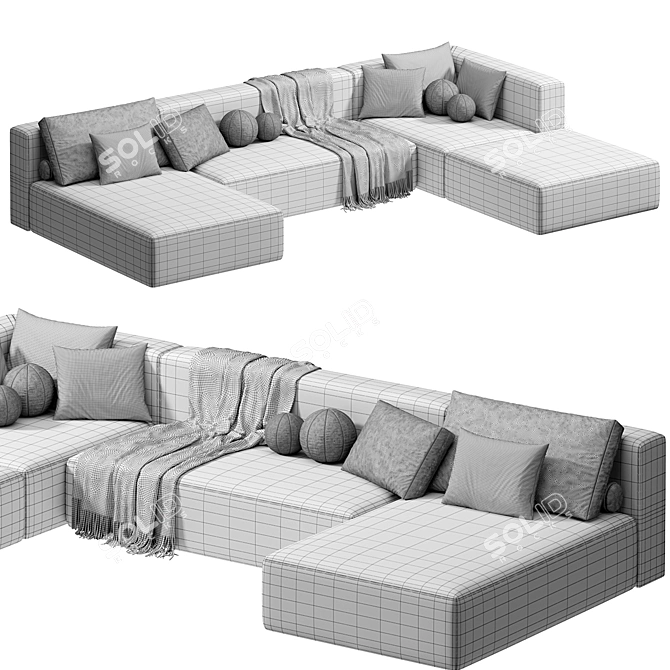 tamamm Modular Sectional Sofa 2015 3D model image 5