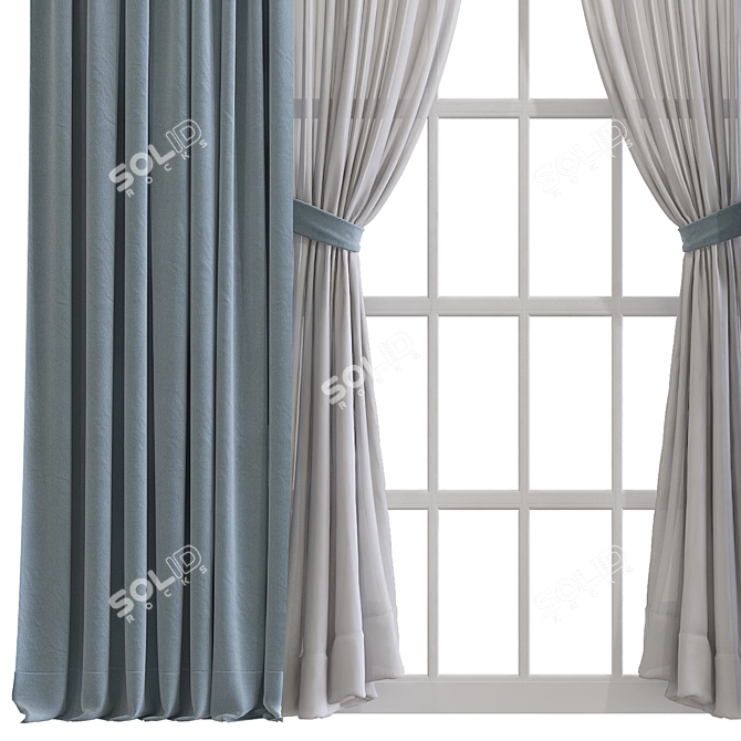 Retrofit Mesh Curtain Design 3D model image 2