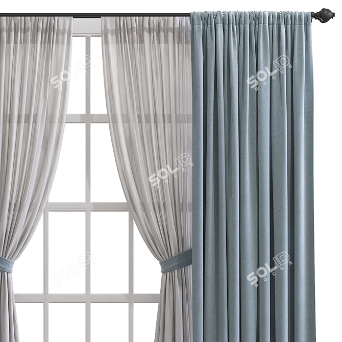 Retrofit Mesh Curtain Design 3D model image 3