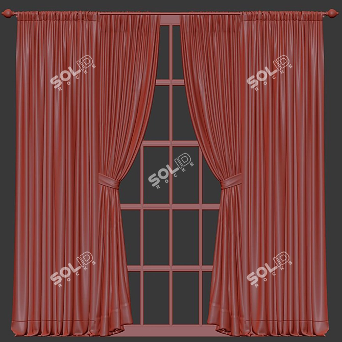 Retrofit Mesh Curtain Design 3D model image 4