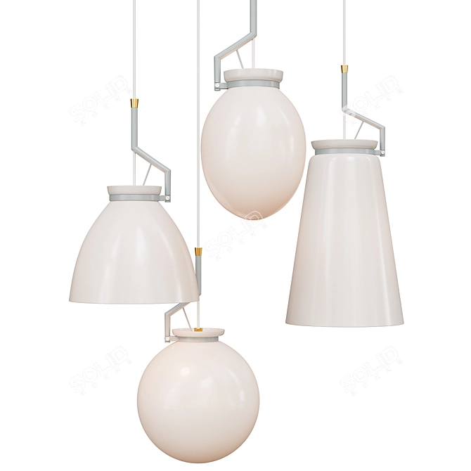 Modern Pendant Lamp LIFE 3D model image 1