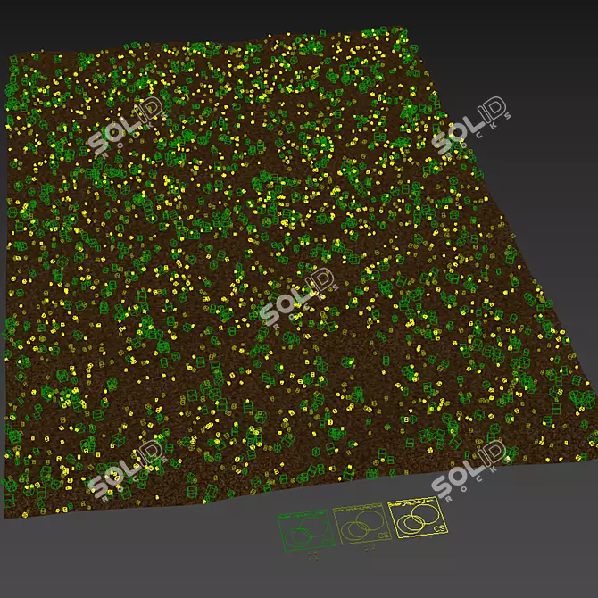 Title: Premium 3D Agricultural Field Models 3D model image 6