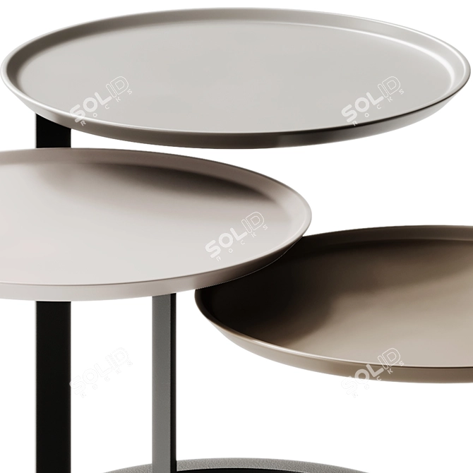 Kröncke TRIO 2.0 Side Tables 3D model image 3