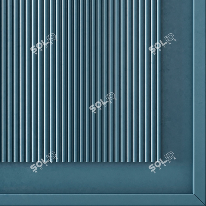 Textured Wall Art Panel 3D model image 4