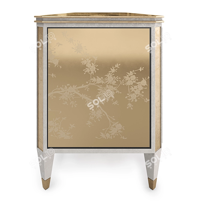 Handcrafted Maison Romano Home Cabinet 3D model image 3