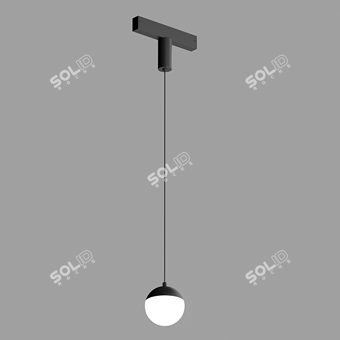 Moon Smart Track Pendant Light 3D model image 2