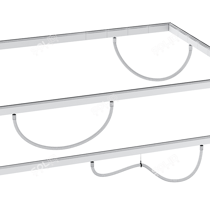 Ray Smart Track Lighting Kit 3D model image 7