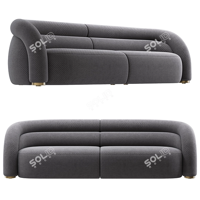  Chic Modern Frank Chou Sofa 3D model image 1
