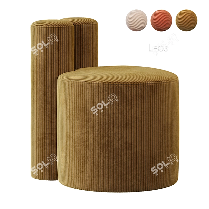 Leos SKANDI FURNITURE Armchair - Modern Scandinavian Design 3D model image 3