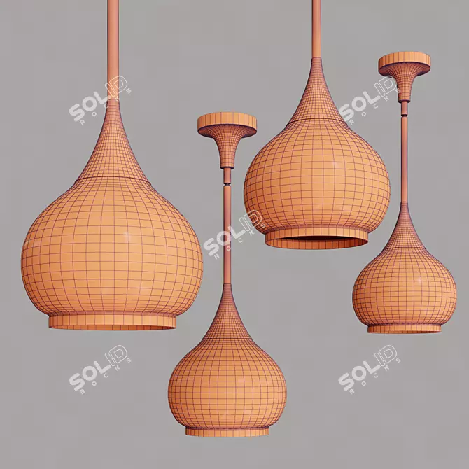 Alora Hazel Pendant Light 3D model image 2