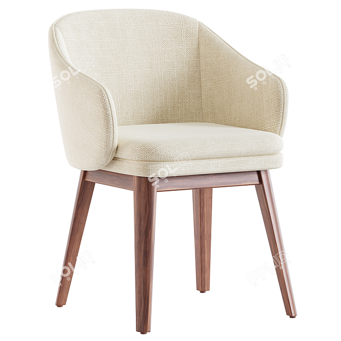 Modern Wayne Chair by West Elm 3D model image 1