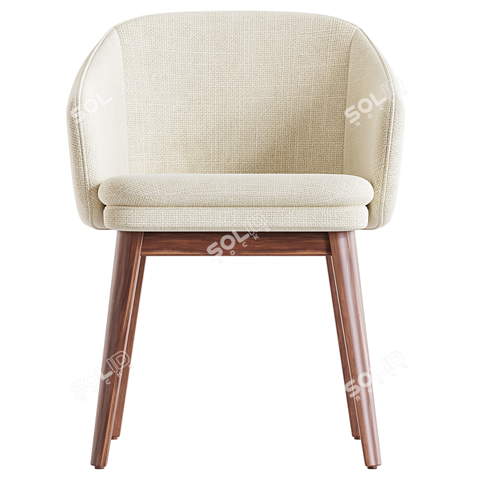 Modern Wayne Chair by West Elm 3D model image 2