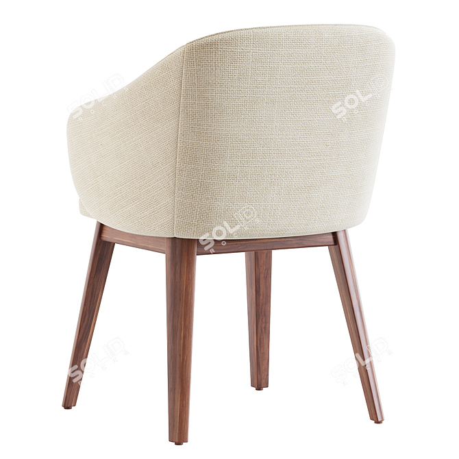 Modern Wayne Chair by West Elm 3D model image 3