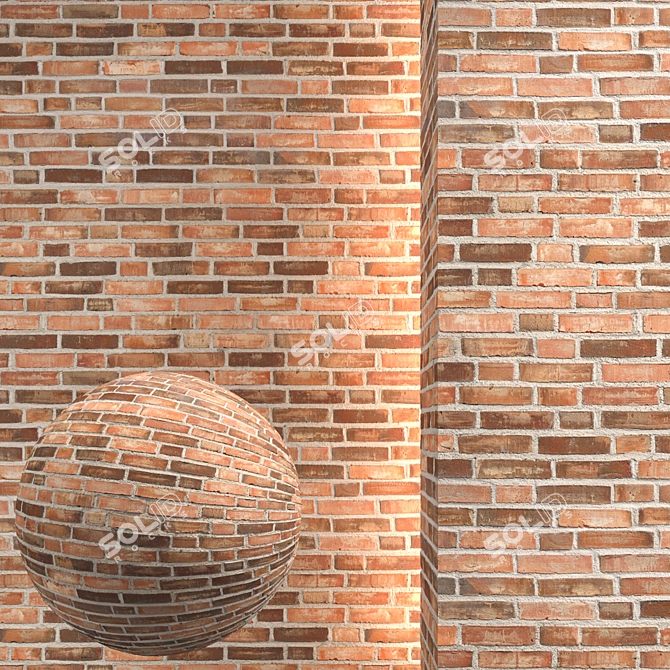 Texture Bundle: Seamless Brick Set 3D model image 1