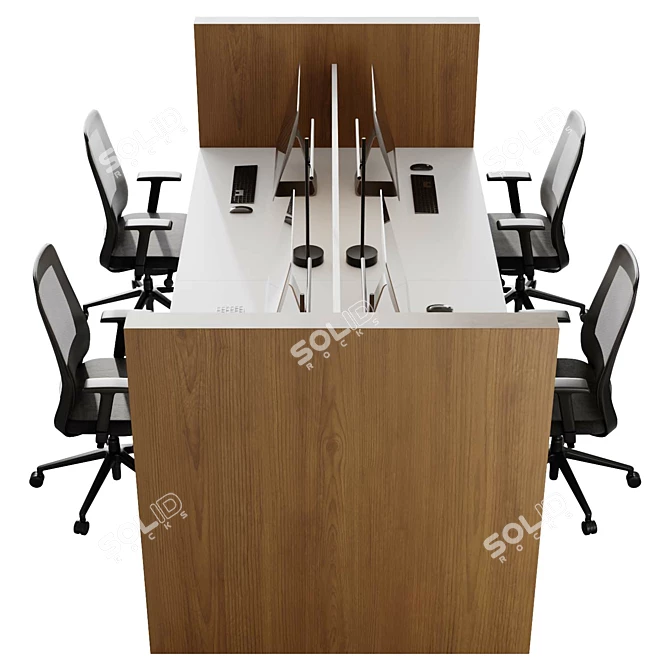 Zamm Desk & Mayo Chair 3D model image 3