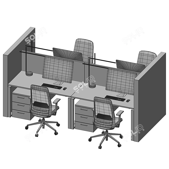 Zamm Desk & Mayo Chair 3D model image 5