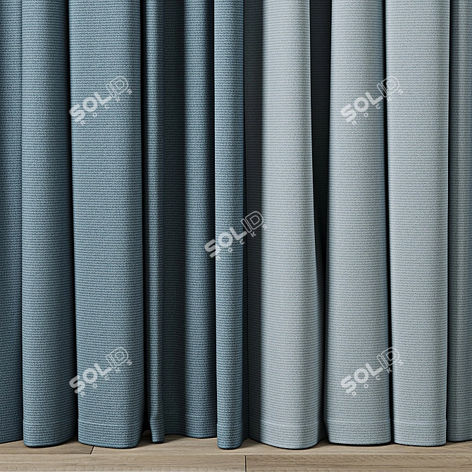  Curtain 3D Model Pack 3D model image 2